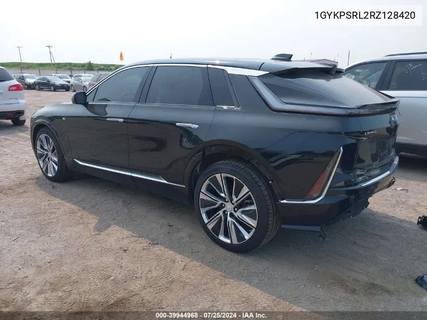 2024 Cadillac Lyriq Luxury W/1Se VIN: 1GYKPSRL2RZ128420 Lot: 39944968
