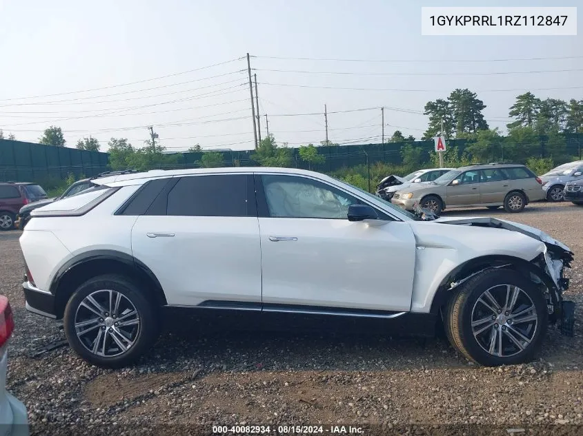 2024 Cadillac Lyriq Luxury W/1Sd VIN: 1GYKPRRL1RZ112847 Lot: 40082934