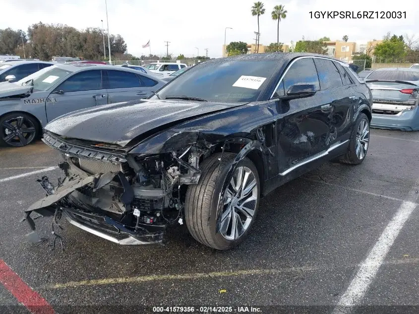 2024 Cadillac Lyriq Luxury W/1Se VIN: 1GYKPSRL6RZ120031 Lot: 41579356