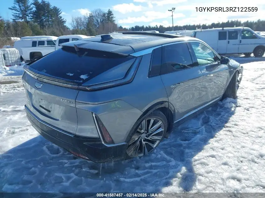 2024 Cadillac Lyriq Luxury W/1Se VIN: 1GYKPSRL3RZ122559 Lot: 41587457