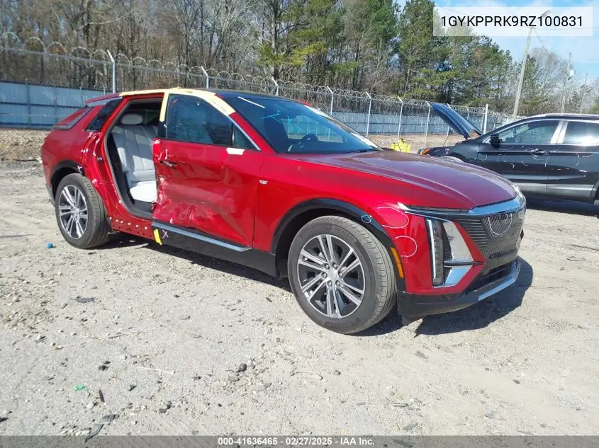 2024 Cadillac Lyriq Luxury W/1Sc VIN: 1GYKPPRK9RZ100831 Lot: 41636465