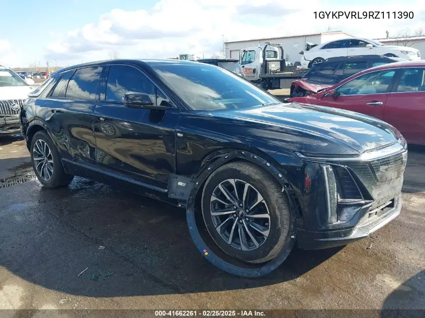 2024 Cadillac Lyriq Sport W/1Sj VIN: 1GYKPVRL9RZ111390 Lot: 41662261