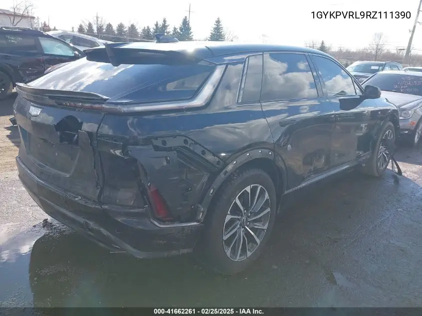 2024 Cadillac Lyriq Sport W/1Sj VIN: 1GYKPVRL9RZ111390 Lot: 41662261