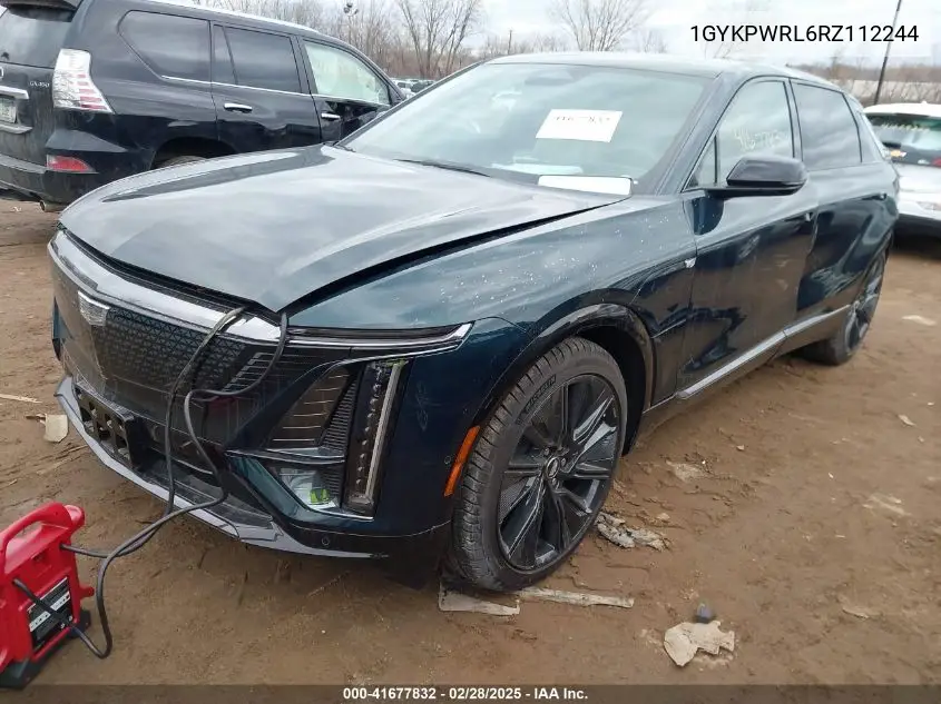 2024 Cadillac Lyriq Sport W/1Sk VIN: 1GYKPWRL6RZ112244 Lot: 41677832