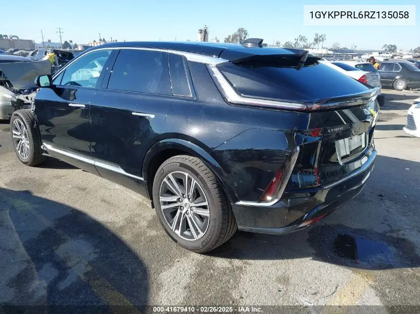 2024 Cadillac Lyriq Luxury W/1Sc VIN: 1GYKPPRL6RZ135058 Lot: 41679410