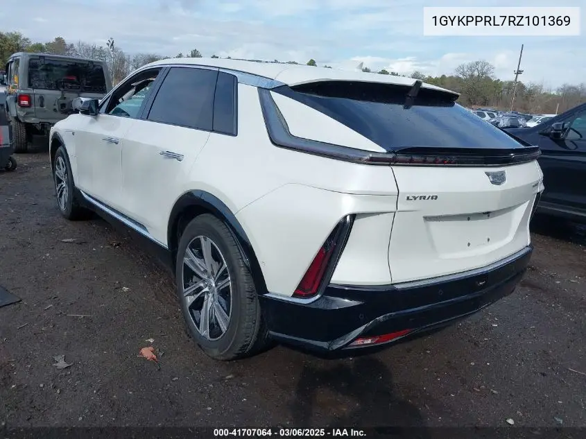 2024 Cadillac Lyriq Luxury W/1Sc VIN: 1GYKPPRL7RZ101369 Lot: 41707064