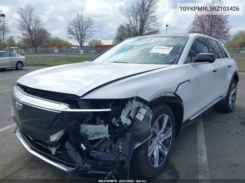 2024 Cadillac Lyriq Tech W/1Sa VIN: 1GYKPMRL5RZ103426 Lot: 41909070