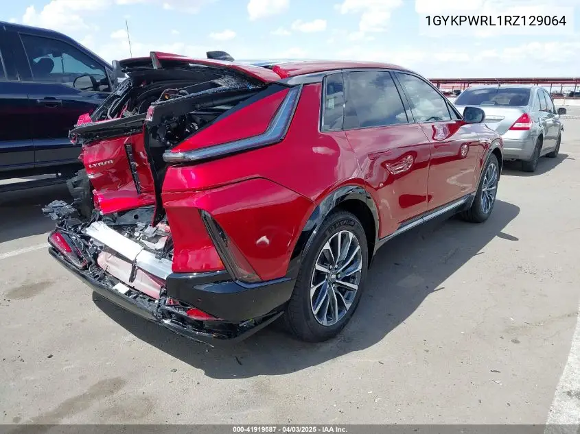 2024 Cadillac Lyriq Sport W/1Sk VIN: 1GYKPWRL1RZ129064 Lot: 41919587