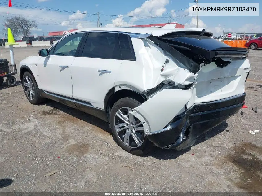 2024 Cadillac Lyriq Tech W/1Sa VIN: 1GYKPMRK9RZ103470 Lot: 42006208