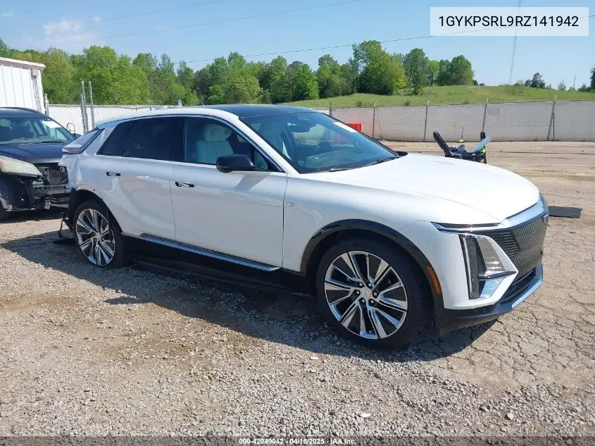 2024 Cadillac Lyriq Luxury W/1Se VIN: 1GYKPSRL9RZ141942 Lot: 42049042