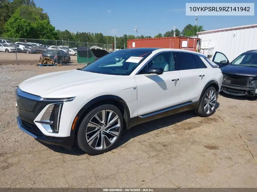 2024 Cadillac Lyriq Luxury W/1Se VIN: 1GYKPSRL9RZ141942 Lot: 42049042
