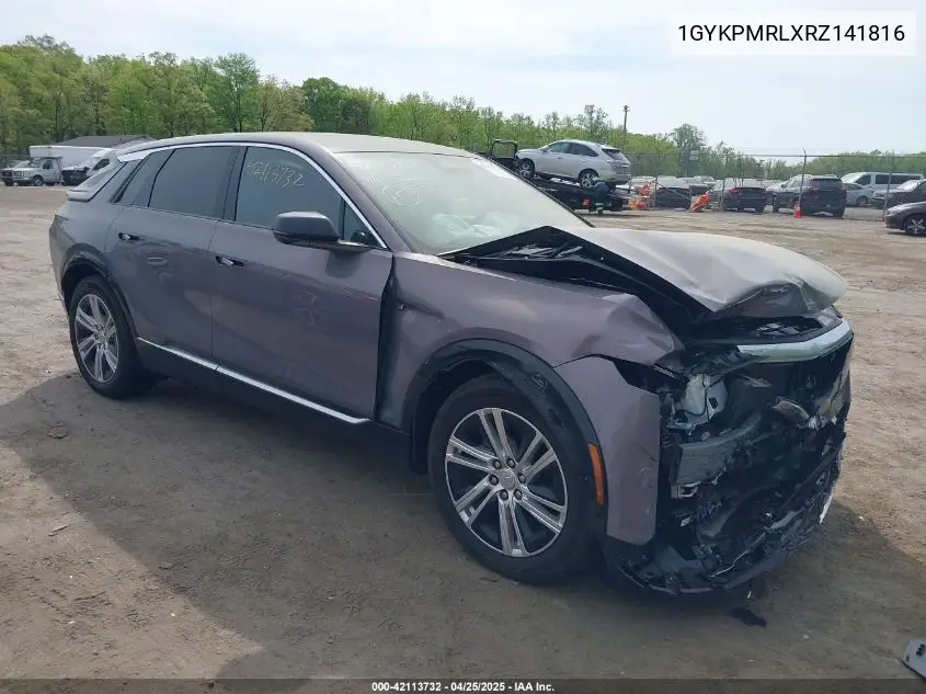 2024 Cadillac Lyriq Tech W/1Sa VIN: 1GYKPMRLXRZ141816 Lot: 42113732