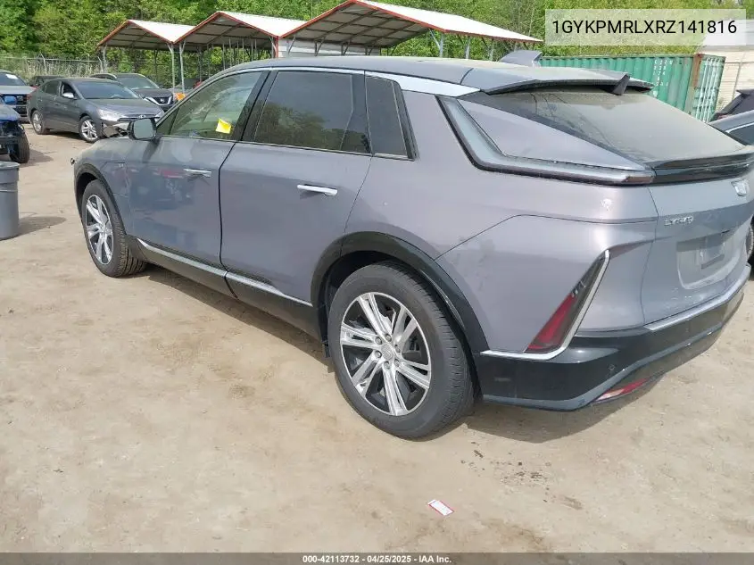 2024 Cadillac Lyriq Tech W/1Sa VIN: 1GYKPMRLXRZ141816 Lot: 42113732