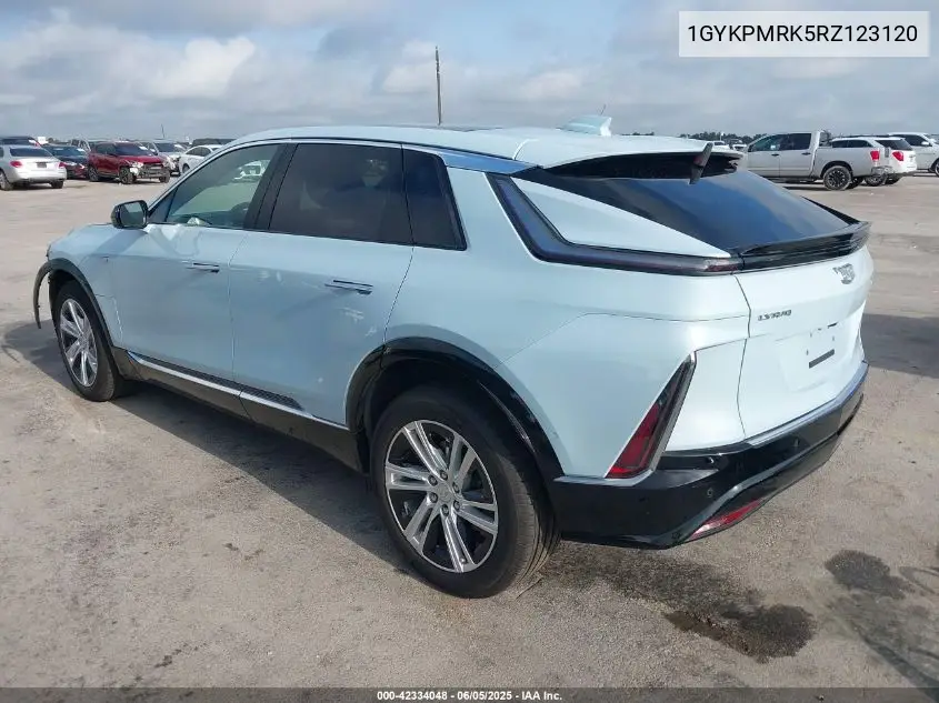 2024 Cadillac Lyriq Tech W/1Sa VIN: 1GYKPMRK5RZ123120 Lot: 42334048