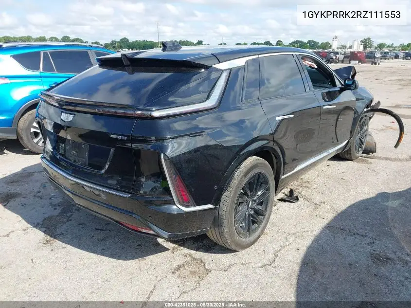 2024 Cadillac Lyriq Luxury W/1Sd VIN: 1GYKPRRK2RZ111553 Lot: 42381025