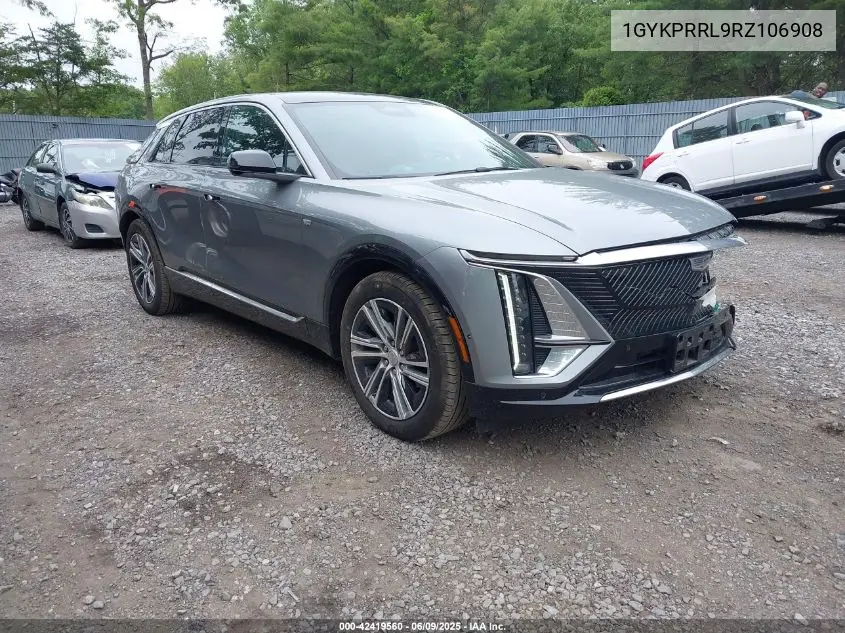 2024 Cadillac Lyriq Luxury W/1Sd VIN: 1GYKPRRL9RZ106908 Lot: 42419560
