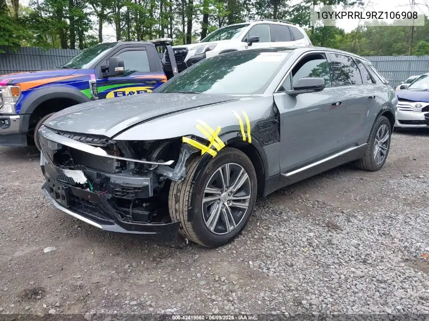 2024 Cadillac Lyriq Luxury W/1Sd VIN: 1GYKPRRL9RZ106908 Lot: 42419560