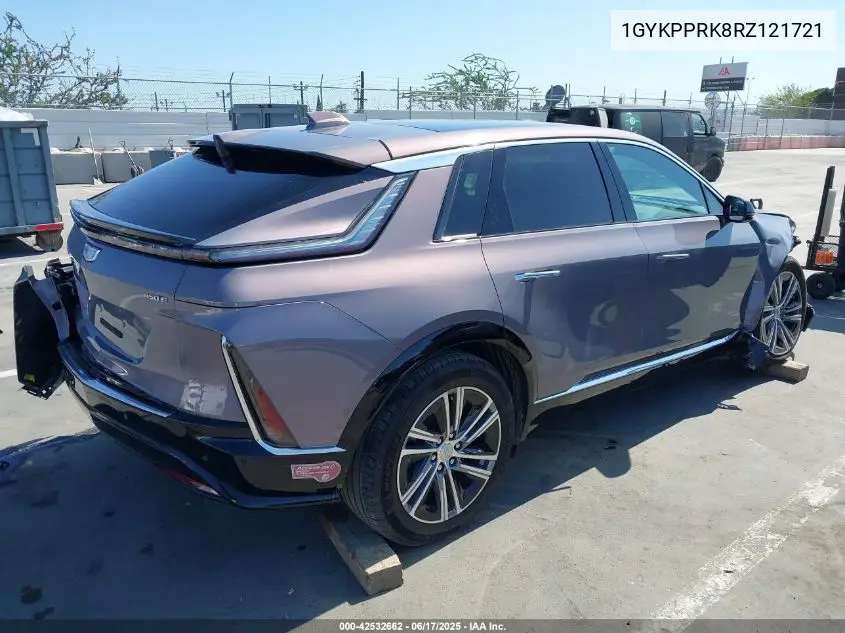 2024 Cadillac Lyriq Luxury W/1Sc VIN: 1GYKPPRK8RZ121721 Lot: 42532662