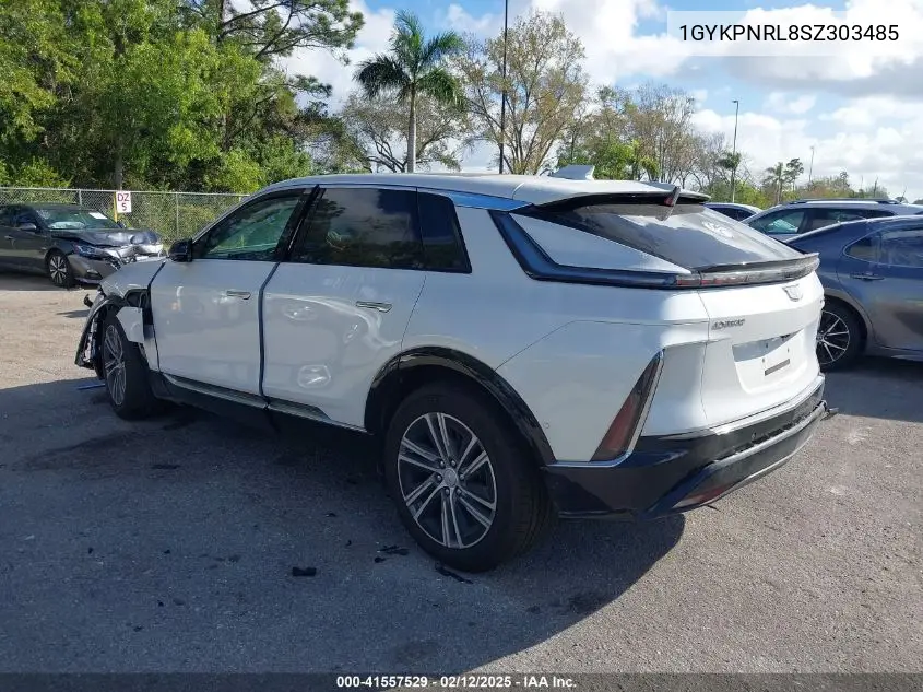 2025 Cadillac Lyriq Luxury W/1Sc VIN: 1GYKPNRL8SZ303485 Lot: 41557529