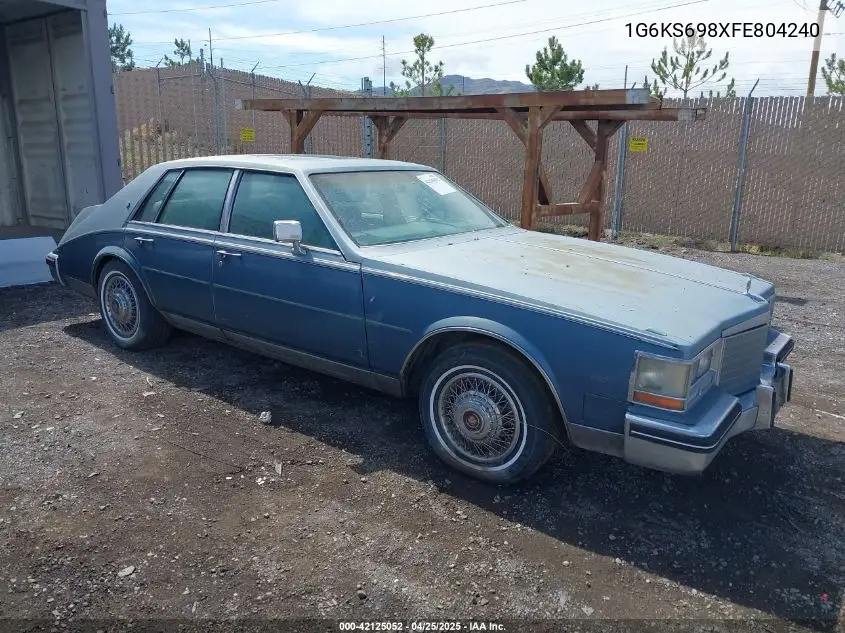1985 Cadillac Seville VIN: 1G6KS698XFE804240 Lot: 42125052