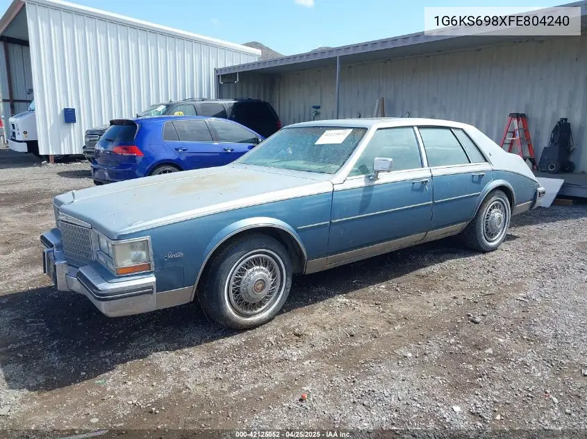 1985 Cadillac Seville VIN: 1G6KS698XFE804240 Lot: 42125052