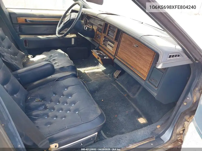 1985 Cadillac Seville VIN: 1G6KS698XFE804240 Lot: 42125052