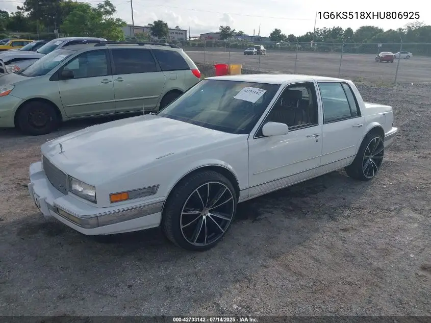 1987 Cadillac Seville VIN: 1G6KS518XHU806925 Lot: 42733142