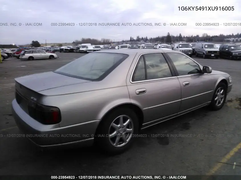 1999 Cadillac Seville Sts VIN: 1G6KY5491XU916005 Lot: 23954923