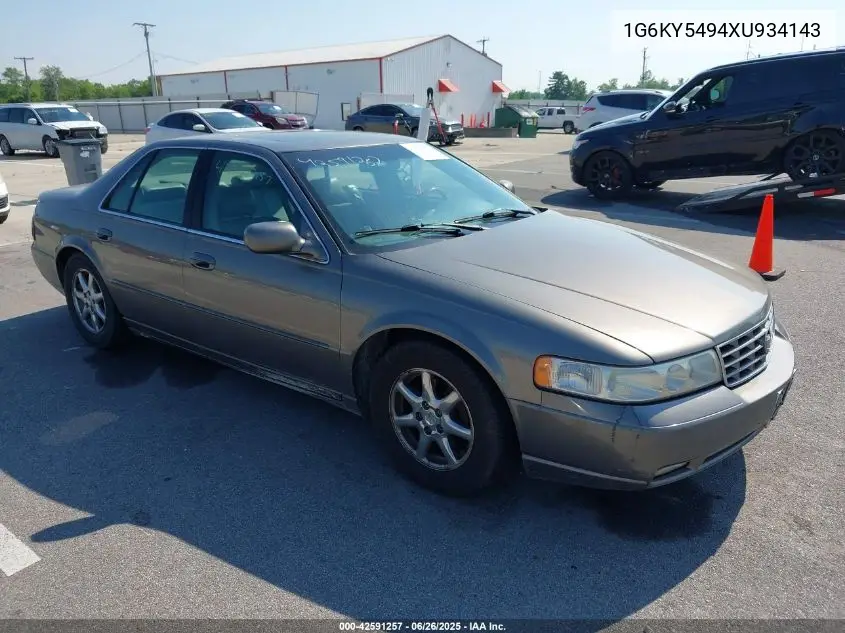 1999 Cadillac Seville Sts VIN: 1G6KY5494XU934143 Lot: 42591257