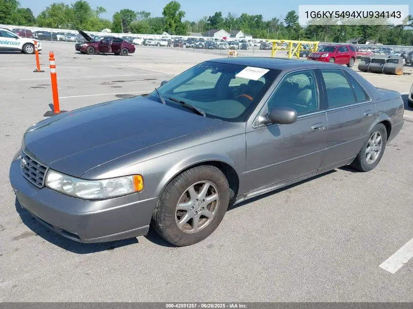 1999 Cadillac Seville Sts VIN: 1G6KY5494XU934143 Lot: 42591257