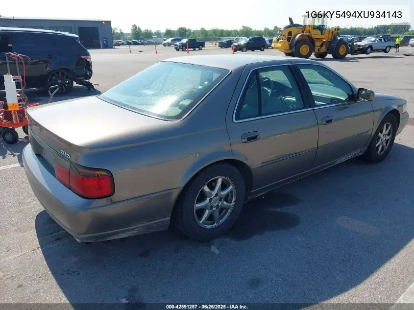 1999 Cadillac Seville Sts VIN: 1G6KY5494XU934143 Lot: 42591257