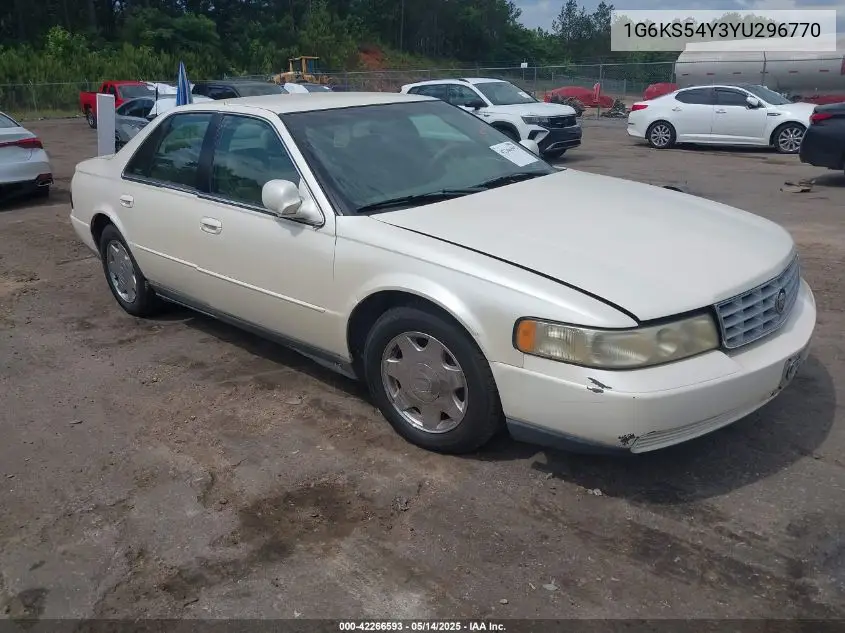 2000 Cadillac Seville Sls VIN: 1G6KS54Y3YU296770 Lot: 42266593