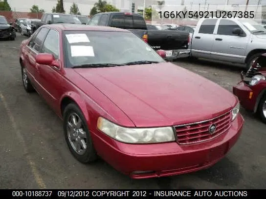 2001 Cadillac Seville Sts VIN: 1G6KY54921U267385 Lot: 10188737