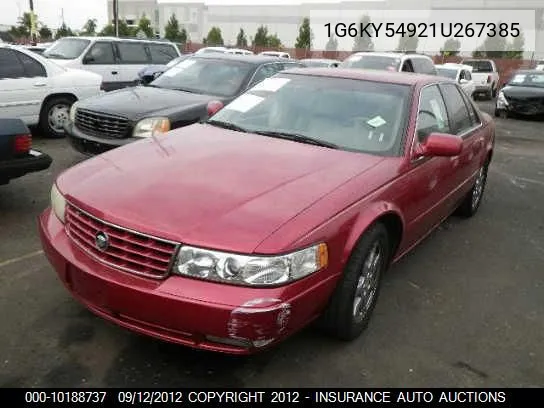 2001 Cadillac Seville Sts VIN: 1G6KY54921U267385 Lot: 10188737