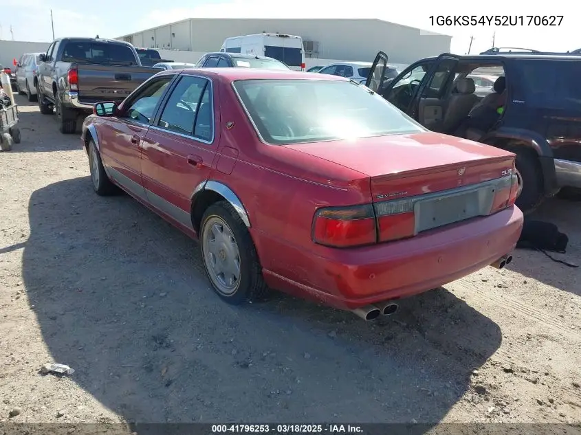 2002 Cadillac Seville Sls VIN: 1G6KS54Y52U170627 Lot: 41796253