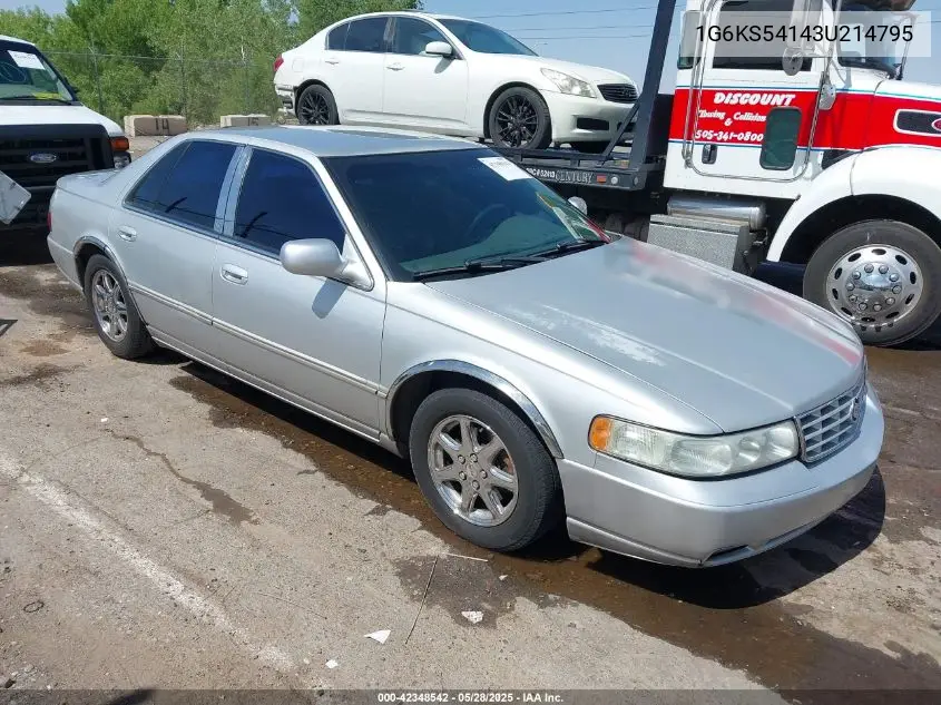2003 Cadillac Seville VIN: 1G6KS54143U214795 Lot: 42348542