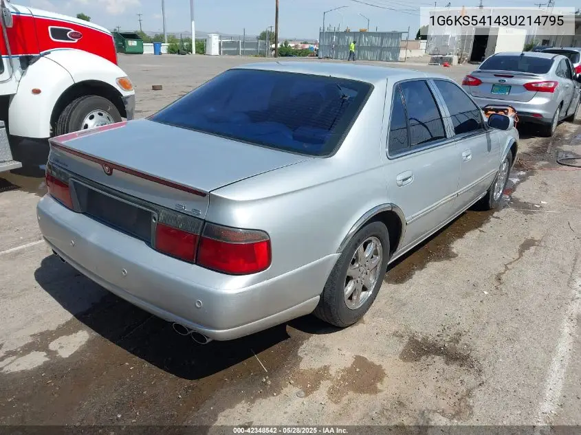 2003 Cadillac Seville VIN: 1G6KS54143U214795 Lot: 42348542