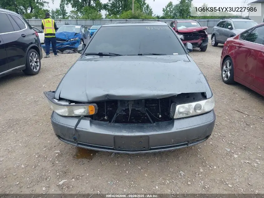 2003 Cadillac Seville Sls VIN: 1G6KS54YX3U227986 Lot: 42362086