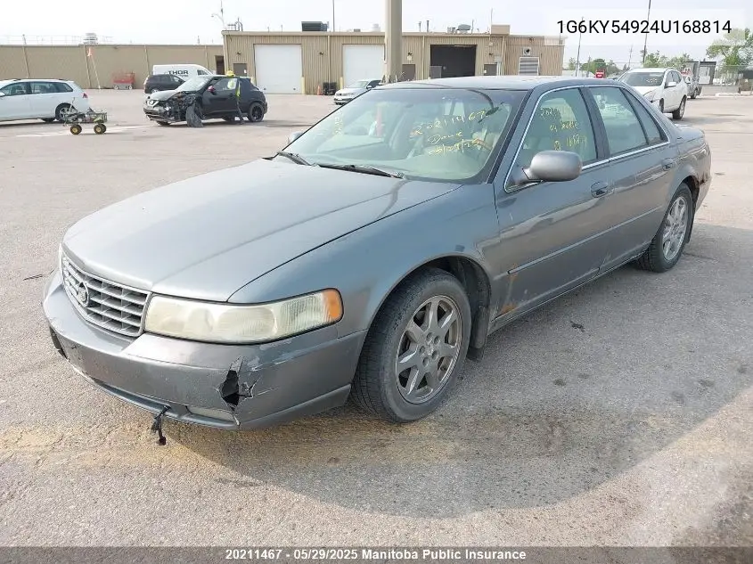 2004 Cadillac Seville Sts VIN: 1G6KY54924U168814 Lot: 20211467
