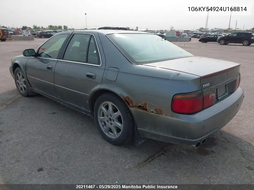 2004 Cadillac Seville Sts VIN: 1G6KY54924U168814 Lot: 20211467
