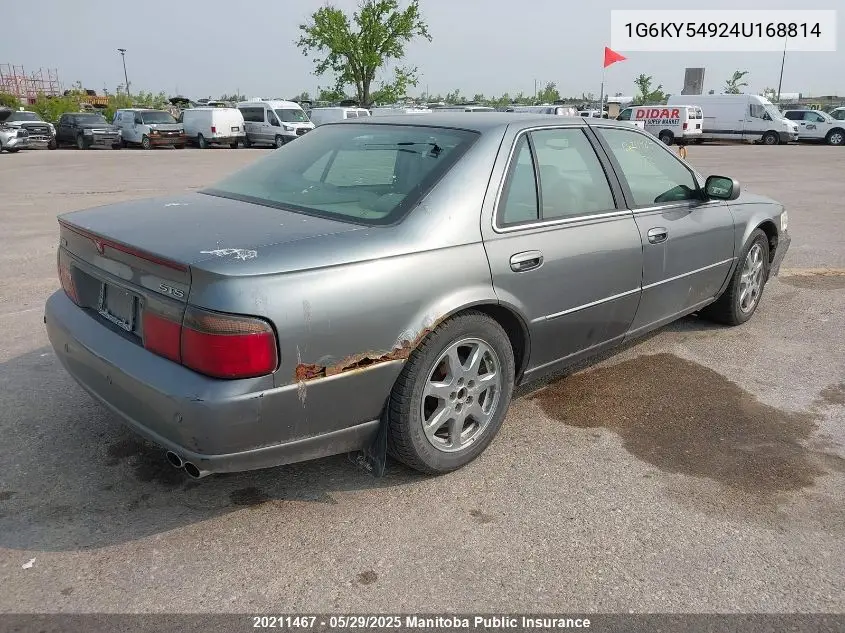 2004 Cadillac Seville Sts VIN: 1G6KY54924U168814 Lot: 20211467