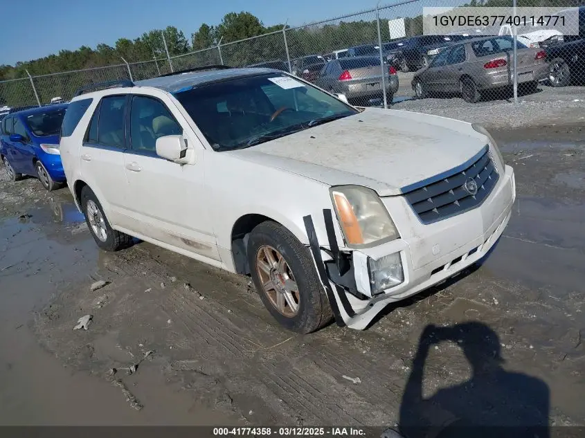 2004 Cadillac Srx Standard VIN: 1GYDE637740114771 Lot: 41774358
