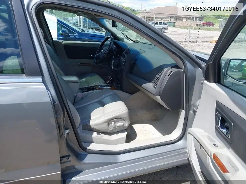2004 Cadillac Srx VIN: 1GYEE637340170016 Lot: 42214445