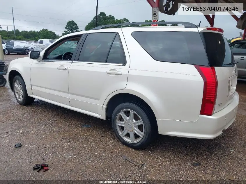 2004 Cadillac Srx Standard VIN: 1GYEE637040174346 Lot: 42485381