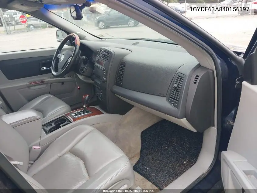 2004 Cadillac Srx V8 VIN: 1GYDE63A840156197 Lot: 42614160