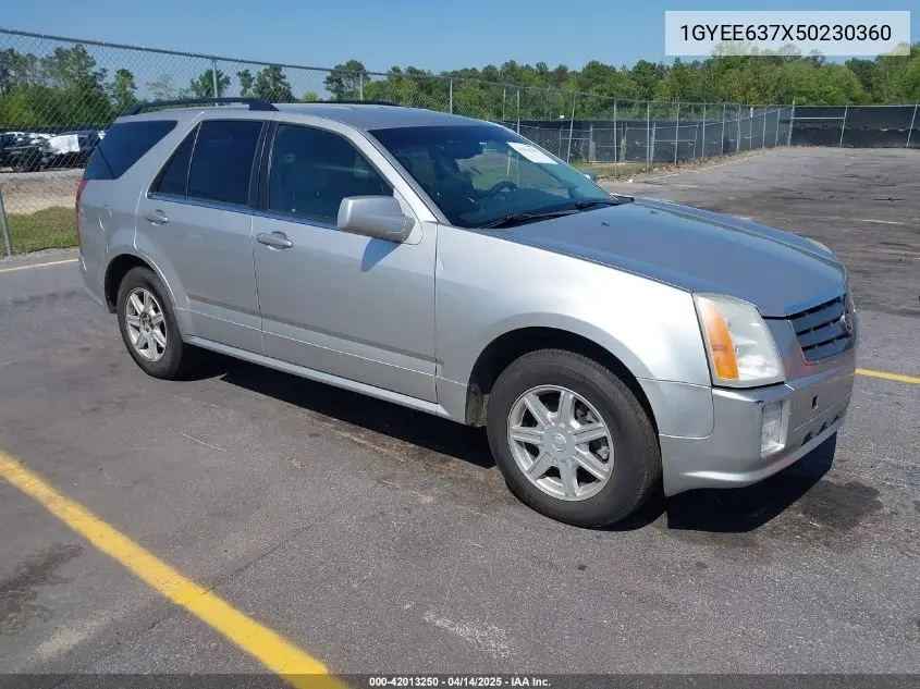 2005 Cadillac Srx V6 VIN: 1GYEE637X50230360 Lot: 42013250