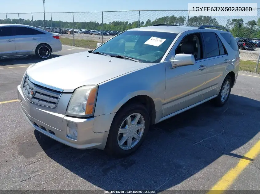 2005 Cadillac Srx V6 VIN: 1GYEE637X50230360 Lot: 42013250