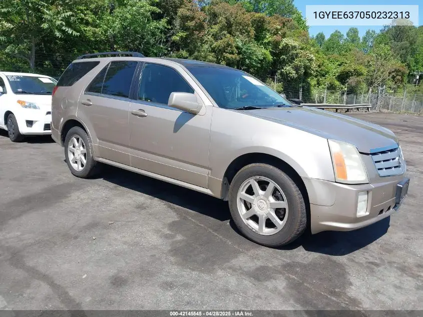 2005 Cadillac Srx V6 VIN: 1GYEE637050232313 Lot: 42145545