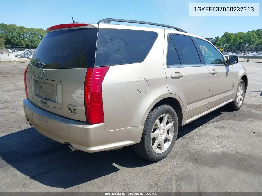 2005 Cadillac Srx V6 VIN: 1GYEE637050232313 Lot: 42145545