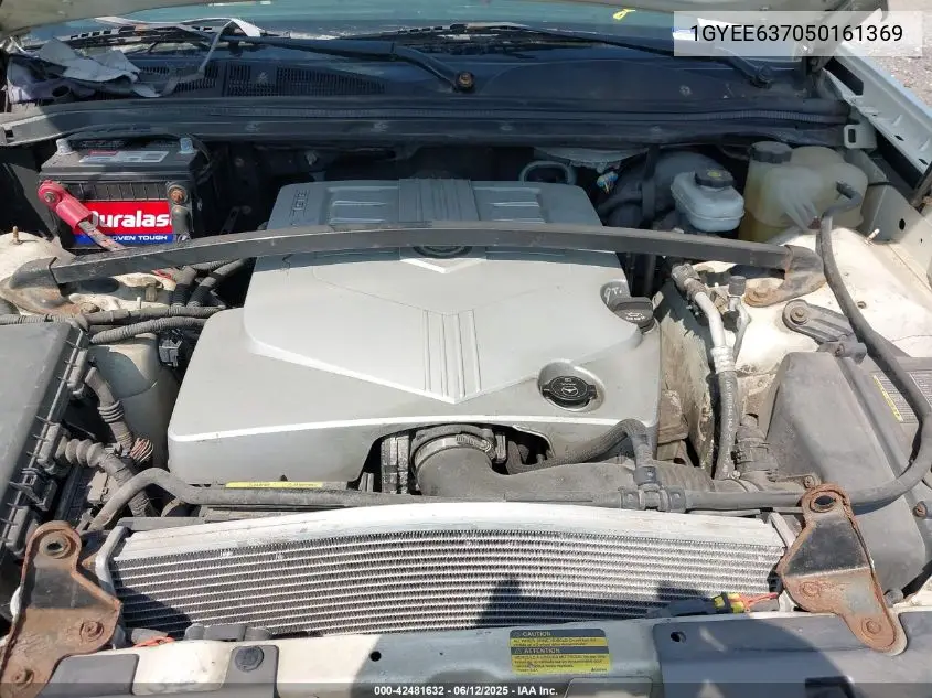 2005 Cadillac Srx V6 VIN: 1GYEE637050161369 Lot: 42481632